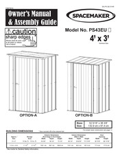 SPACEMAKER PS43EU Series Owner's Manual & Assembly Manual