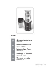 gourmetmaxx 03981 Instruction Manual
