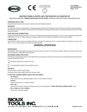 Sioux Tools IW38TAP-3P Instructions-Parts List Manual