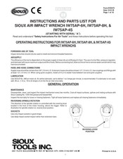 Sioux Tools IW75AP-6H Instructions Manual