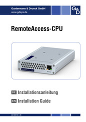 GD RemoteAccess-CPU Series Installation Manual