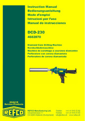 Refco 4682870 Instruction Manual