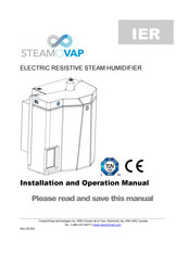 SteamOvap IER-02-240/1 Installation And Operation Manual