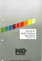 Norsk Data ND 5200 C3 Hardware Maintenance Manual