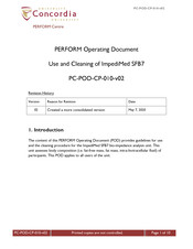 ImpediMed SFB7 Use And Cleaning