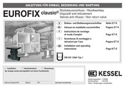 Kessel EUROFIX clausio 74150.10 Installation And Operating Instructions Manual