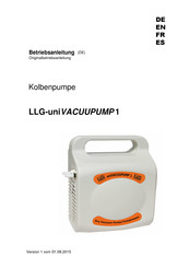 LLG uniVACUUPUMP1 Operation Manual