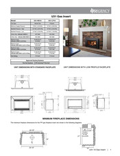 Regency Fireplace Products Energy U31-LP10 Quick Start Manual