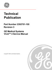 GE Vivid 4 BT03 RFT Service Manual