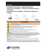 Cooper IB520081ML Installation Instructions Manual