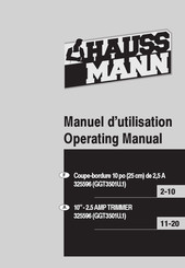 Haussmann GGT3501U.1 Operating Manua