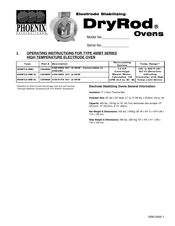 Phoenix DryRod 400BT(2-NM-5) Operating Instructions Manual