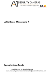 Axis Device Microphone A Installation Manual