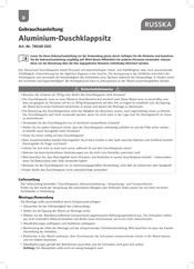 Russka 78048 000 User Instructions