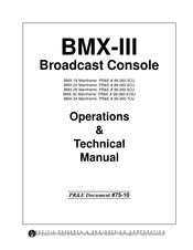 Pacific Research BMX-III-18 Operation And Technical Manual