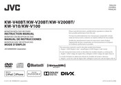 Jvc KW-V40BT Instruction Manual