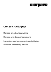 MARYNEN CMA 60 R Instruction On Mounting And Use Manual