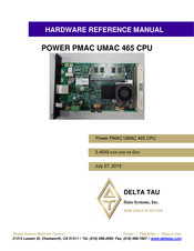 Delta Tau Power PMAC UMAC 465 Hardware Reference Manual