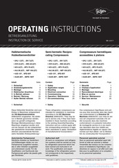 Bitzer 6FE-50Y Operating Instructions Manual