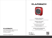 KLARBACH HL 82084 ro Owner's Manual