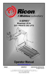 Wabtec Ricon S2003 Operator's Manual