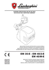 Lamborghini Caloreclima EM 40/2-E Installation And Maintenance Manual