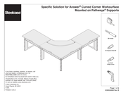Steelcase Specific Solution for Answer Curved Corner Worksurface Assembly Instructions Manual