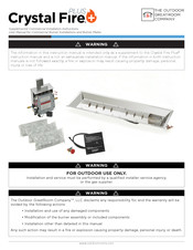 Outdoor GreatRoom Company Crystal Fire Plus User Manual