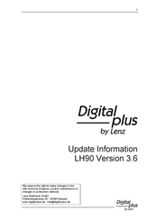 Lenz Digital plus LH90 Manual