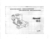 Rimoldi 183 Instruction Handbook Manual