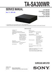 Sony TA-SA300WR Service Manual