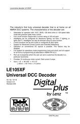 Lenz Digital plus LE105XF Manual