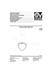 Vortice EVOLUTION LIGHT KIT Instruction Booklet