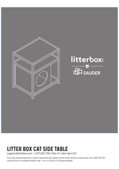 Sauder litterbox 427333 Manual