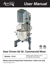 Avantco Equipment MX60 User Manual