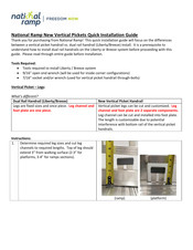 National ramp Breeze Vertical Picket Quick Installation Manual
