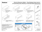 Steelcase Elective Elements Fixed Modesty Panel Manual