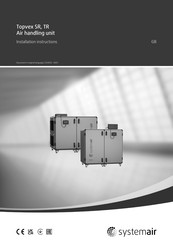 SystemAir Topvex TR25 Installation Instructions Manual