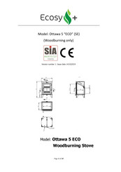 Ecosy+ Ottawa 5 ECO Quick Start Manual