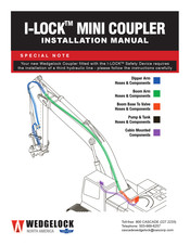 WEDGELOCK I-LOCK MINI COUPLER Installation Manual