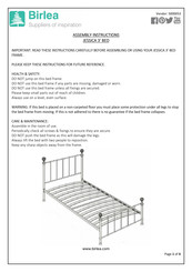 Birlea JESSICA 3' BED Assembly Instructions