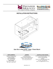 Premier Mounts GB-INWAVP Installation Instructions Manual
