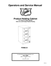 Duke FWM3-51-240 Operator's And Service Manual