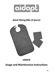 aidapt VM979 Usage And Maintenance Instructions