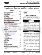 Carrier 39SH Installation, Start-Up And Service Instructions Manual