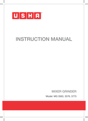 usha MG 3563 Instruction Manual