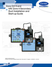Carrier VAV Zone II Secondary Duct Installation And Startup Manual