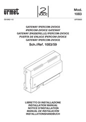 urmet domus 1083/59 Installation Manual