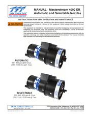TFT Masterstream 4000 ER AUTOMATIC Instructions For Safe Operation And Maintenance
