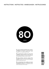 velda 8O 1600720 Instructions Manual